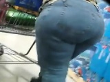 Big Latin Grandma With A Big Ass At The Store