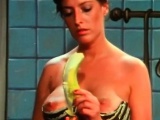 Vintage German beauty masturbating with toys