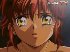 Redhead hentai babe fucked