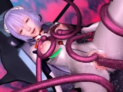 3D Tentacles Fuck Girl in Spacecraft!