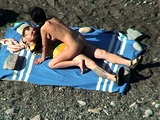 Voyeur on public beach sex