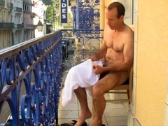 daddy on balcony