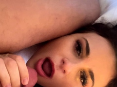 Pov homemade amateur facial cumshot and blowjob