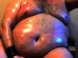 Oiled chubby bear