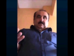 Fat Turkish Grandpa Strokes His Cock