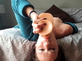 Extreme Dildo Facefuck Solo Female BDSM Fun