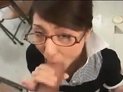 Japanese Teacher Giving A Blowjob POV